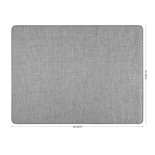 Office Chair Mat for Hardwood Floors,Thick Rubber Mat – Heavy Duty Anti-Slip Protection for Rolling Chairs, Home Office Desk Rug (Dark Grey, 36"×48")