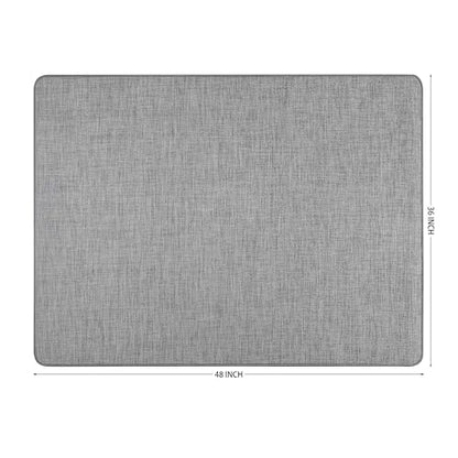 Office Chair Mat for Hardwood Floors,Thick Rubber Mat – Heavy Duty Anti-Slip Protection for Rolling Chairs, Home Office Desk Rug (Dark Grey, 36"×48")