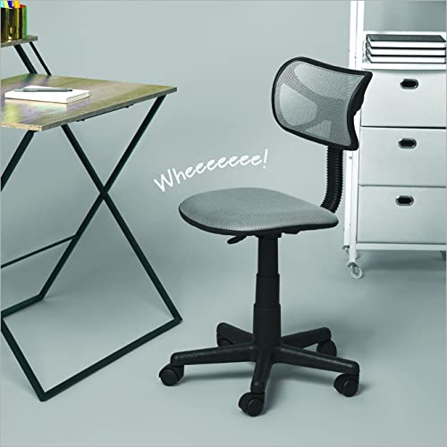 Urban Lifestyle Swivel Mesh Desk Chair, Silver 21D x 21W x 33H in - color: Silver