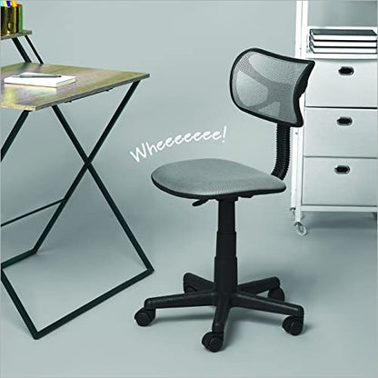 Urban Lifestyle Swivel Mesh Desk Chair, Silver 21D x 21W x 33H in - color: Silver