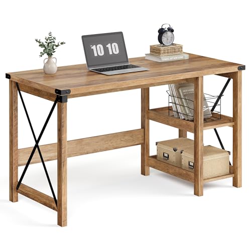 VASAGLE Computer Desk with Storage Shelves, 23.6 x 47.2 x 29.5 Inches