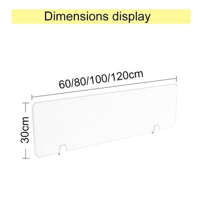 Removable Desk Dividers with 2 Clips Privacy Screens for Cubicles Ideal Classrooms and Teacher Supplies Office Partition Walls Enhance Focus Productivity. - color: Weiß, size: 100x30cm