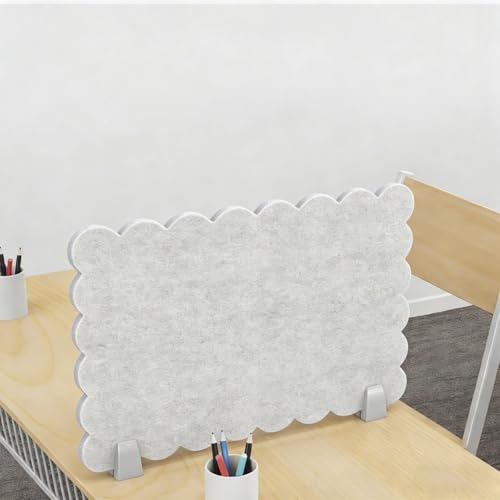 Acoustic Freestanding Desk Divider Felt Desk Partition 31.2" x 12" Table Freestanding Up Privacy Panel Visual Distraction and Noise Reducing for Office Furniture Classroom Beige Yellow - color: Beige Yellow, size: 31.2" x 12"