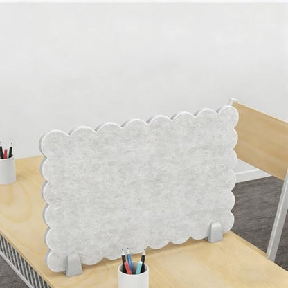 Acoustic Freestanding Desk Divider Felt Desk Partition 31.2" x 12" Table Freestanding Up Privacy Panel Visual Distraction and Noise Reducing for Office Furniture Classroom Beige Yellow - color: Beige Yellow, size: 31.2" x 12"