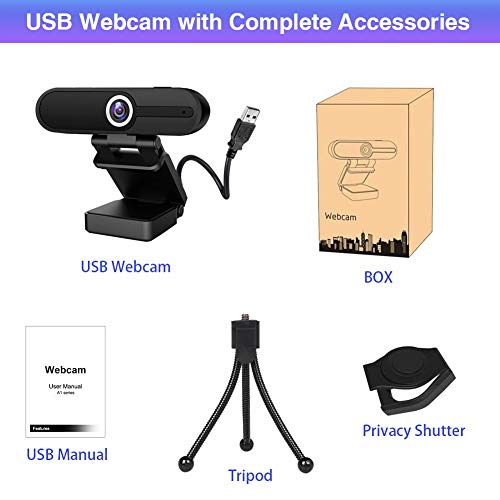 GoHZQ 4K Webcam with Microphone & Privacy Cover - 8MP Ultra HD USB Camera for Computer/Laptop/Switch 2, Pro Streaming Video Calling