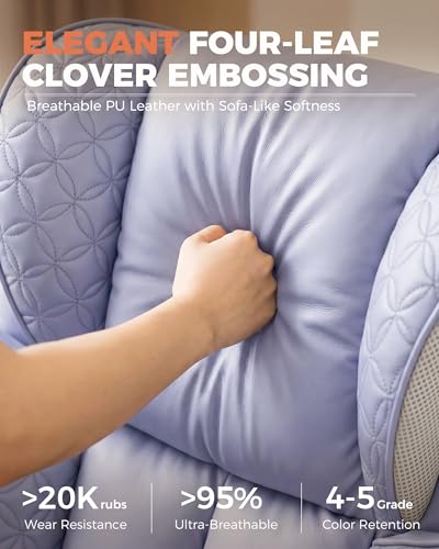 GTPLAYER Big and Tall Office Chair Wide Ergonomic Gaming Chair with Deluxe Embossing Designed Leather with Foot Rest,150°Reclining Adjustable Soft Armrests Pocket Spring Back Support and Pillow - color: Pu-purple