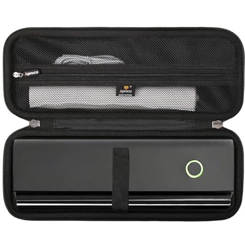 Aproca Case Compatible with NDYIN N80 Wireless Thermal Printer, Portable Storage Bag for Accessories -Black (Case Only)
