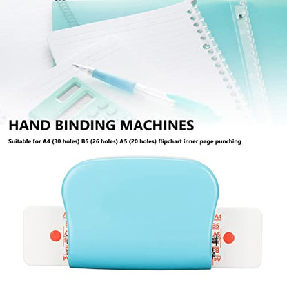 Binding Machine, Manual Binding Machines, Multipurpose 6 Holes Cinch Book Binding Machine for Home Office, Comb Machine Book Maker for Letter Size, A5 or Smaller