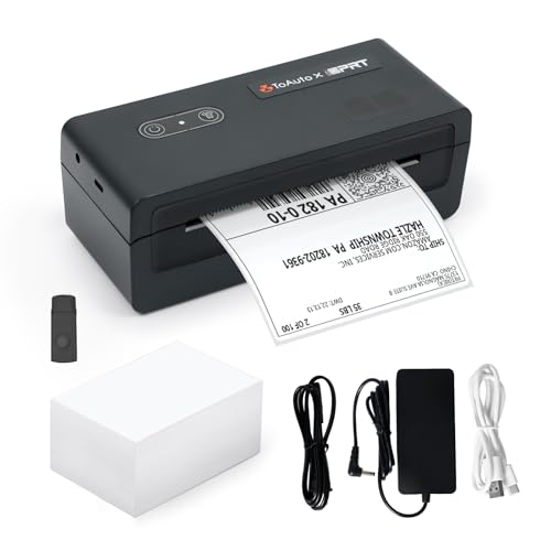 TOAUTO x iDPRT Bluetooth Thermal Label Printer, 4x6 Wireless Shipping Label Printer for Small Business, Office, Compatible with Android, iPhone, Windows, MacOS – Works with Amazon, Ebay, FedEx, DHL