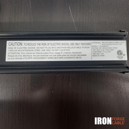 Iron Forge Cable 9 Outlet Surge Protector Power Strip, 9 Ft - Black - style: 9 Outlet