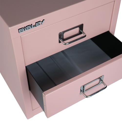 Bisley 3-Drawer Steel MultiDrawer Cabinet - Palest Pink - color: Palest Pink, size: 3 Drawer