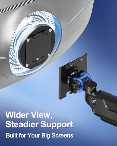 MOUNT PRO Dual Monitor Stand for Up to 44 lbs Ultrawide Screens Max 49 Inch, Heavy Duty Monitor Arm for 2 Monitors, Premium Full Motion Double Computer Desk Mount, VESA Mount 75x75/100x100mm - size: Max 49", style: Dual