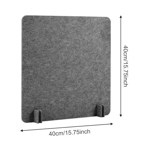 Desk Divider Felt Table Partition Acoustic Privacy Screen Noise Reducing Removable Panel Lightweight Structure Freestanding Suitable for Classroom, Dark Gray 40x40 cm - color: Dark Gray 40x40 Cm
