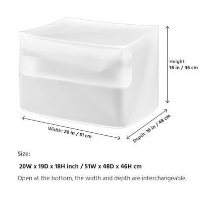 Printer Dust Cover Case Water Proof Protective Covers jacket,compatible with HP, EPSON,CANON, BROTHER, PIXMA Officejet -20W x19D x18H in - size: 20W x19D x18H in