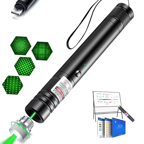 Green USB Laser Pointer for TV LED LCD Screen Demo Outdoor Construction Exploration - color: Green