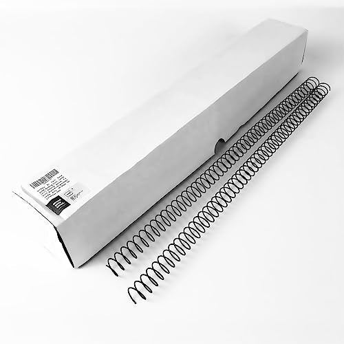 Binditek Metal Spiral Binding Coils, 12 mm, 4:1 Pitch, Black, 30 Pack - size: 12mm, style: 30P , Metal