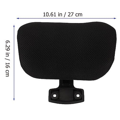 Tofficu Office Chair Headrest Attachment Adjustable Height Mesh Neck Support Pillow Ergonomic Backrest Enhancer for Comfortable Home and Work Seating - size: Black-Clip inner diameter 2.2 cm