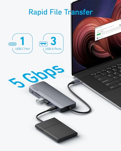 Anker Laptop Docking Station 3 Monitors, 14in1 USBC Hub with Triple Display - size: 14 in 1 USB C Hub