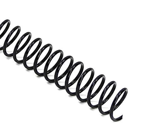 Rayson 7.9mm Plastic Spiral Coil Binding 3:1 Pitch, 5/16inch, 40 Sheets Capacity Black Coil Binding Spines - Versatile for Office and Educational Tasks, Pack of 100 - size: 5/16 inch (40 Sheet Capacity)