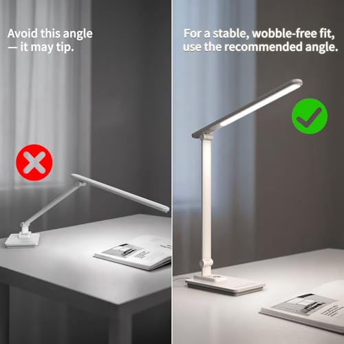 ELECTRI Desk Lamp for Home Office, 5 Color & Stepless Dimming, Eye-Caring