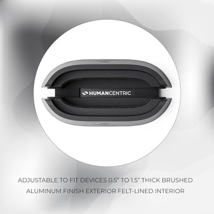 HumanCentric Vertical Laptop Stand in Silver Aluminum, Adjustable - color: Aluminum Silver