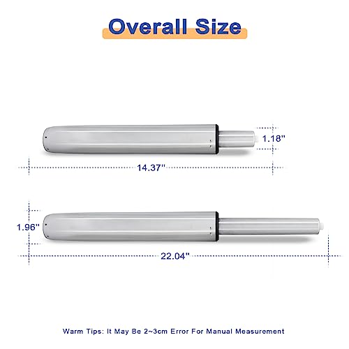 Office Chair Gas Lift Cylinder Replacement, Hydraulic Pneumatic Shock Piston, Heavy Duty 550 LBs/250 KGs, Universal Size Fits Most Stool Chair, 20.47''-28.34''(52cm-72cm) Travel Length