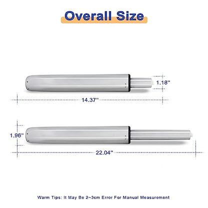 Office Chair Gas Lift Cylinder Replacement, Hydraulic Pneumatic Shock Piston, Heavy Duty 550 LBs/250 KGs, Universal Size Fits Most Stool Chair, 20.47''-28.34''(52cm-72cm) Travel Length
