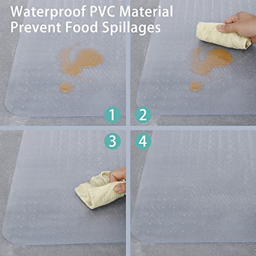 Office Chair Mat for Carpeted Floor 46” x 60” Clear Floor Protector Mat Anti Slip Computer Desk Chair Mat for Home Office (46” x 60” Rectangular) - size: 46” x 60” Rectangular