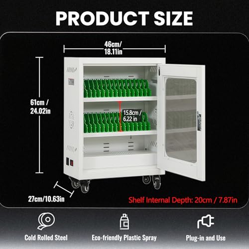 30 Device Cell Phone Charging Station Locker, USB Charging Cabinet