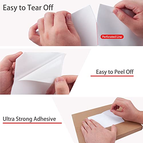 L LIKED 4x6 Direct Thermal Labels, 500pcs Perforated Fanfold, Compatible Zebra & Rollo Printers | BPA Free, Clear Printing, Perforated, Strong Adhesive, Compatible with Zebra & Rollo Printers - size: 500 Labels