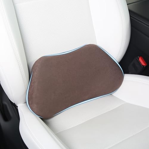 Lumbar Support Pillow for Car Lower Back Cushion, Brown, 1 Pack - color: Brown, size: Lumbar 1P