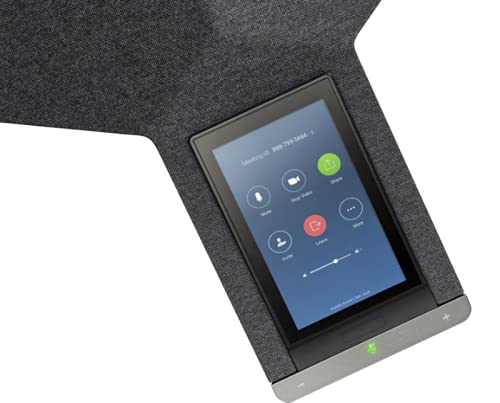Poly - Trio C60 IP Conference Phone (Polycom) - Smart Conference Phone for Any Meeting Space - 5' Color Touch Display - Works with Teams, Zoom & More,Grey