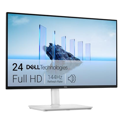 Dell 24 Plus Monitor - S2425HSM - 23.8-inch FHD (1920x1080) 144Hz 1ms Display, 2 x 3W Speakers, HDMI Connectivity, Height/Tilt/Pivot/Swivel Adjustability, AMD FreeSync - Ash White - size: S2425HSM
