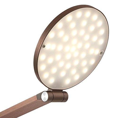 Magnum Adjustable Height French Bronze Task LED 61" Tall Floor Lamp | Modern Minimalist Style Bright Lighting Dimmer Switch for Living Room Reading House Bedroom Home Office