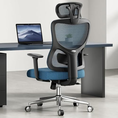 Soohow Ergonomic Office Chair, High Back with 3D Armrest, Black & Navy
