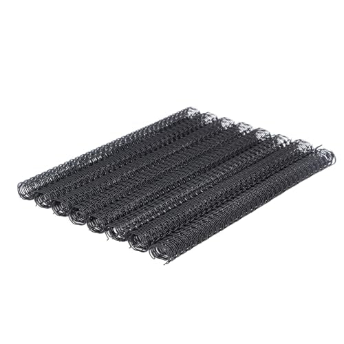 3:1 Pitch 3/4" Metal Twin Loop Binding Wire Coils 180 Sheet Capacity | Black, 34 Loops, YolieraArt 100 Pack Double Loop Bindings for School Office Notebook Maker, Spiral Coils for Book Binding - size: 100P, 3:1 Pitch, Black, style: 3/4 Inch (180 Sheet Cap