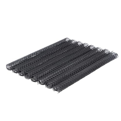 3:1 Pitch 3/4" Metal Twin Loop Binding Wire Coils 180 Sheet Capacity | Black, 34 Loops, YolieraArt 100 Pack Double Loop Bindings for School Office Notebook Maker, Spiral Coils for Book Binding - size: 100P, 3:1 Pitch, Black, style: 3/4 Inch (180 Sheet Cap