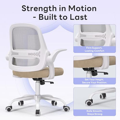 amseatec Mesh Office Chair - color: Beige