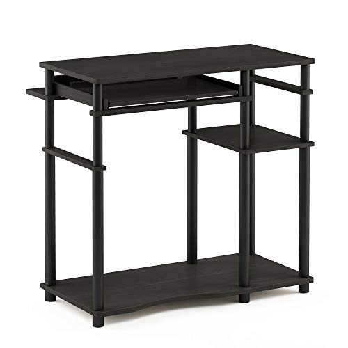 Furinno Abbott Computer Desk with Bookshelf, Espresso/Black - color: Espresso/Black, size: 19 Inch Wide