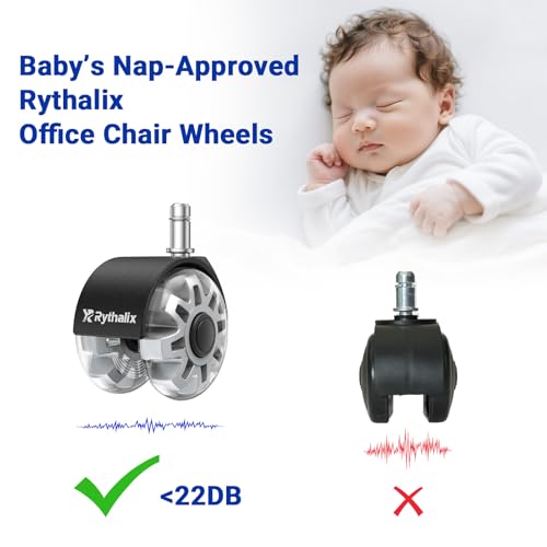 2.5" Office Chair Wheels Set of 5 - Desk Chair Caster Wheels - size: 2.5 Inch