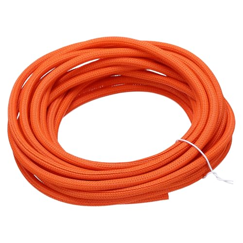 MECCANIXITY Split Sleeve Wire Loom Braided Sleeve 1/8" 25Ft Orange - color: Orange, size: 1/8" x 25Ft