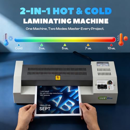 13-Inch Thermal Laminator, 3-10 Mil, 4-Roller, A3