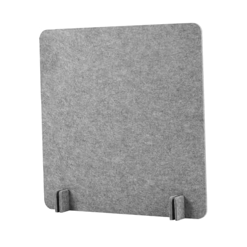 Acoustic Desk Divider Stand Up Privacy Partition Soundproof Felt Screen Lightweight Design Suitable for, Square Light Gray - color: Square Light Gray