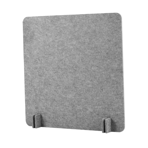 Acoustic Desk Divider Stand Up Privacy Partition Soundproof Felt Screen Lightweight Design Suitable for, Square Light Gray - color: Square Light Gray