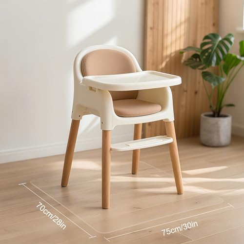 Office Chair Mat for Hardwood Floor,28"X30" Smooth Glide Slip Resistant Desk Chair Mat Hard Wood Floor Protector,Stay in Place Plastic Computer Chair Mats for Rolling Office Chairs Not for Carpet