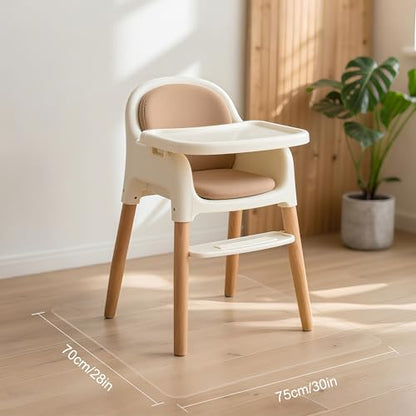 Office Chair Mat for Hardwood Floor,28"X30" Smooth Glide Slip Resistant Desk Chair Mat Hard Wood Floor Protector,Stay in Place Plastic Computer Chair Mats for Rolling Office Chairs Not for Carpet