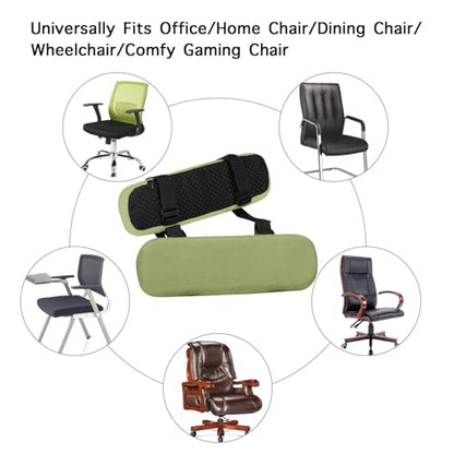 MOSISO Chair Armrest Pads, Home/Office Chair Arm Rest Covers, Olive Green - color: Olive Green
