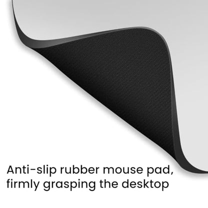 Small Mouse Pad 6 x 8 Inch, Horizontal and Vertical Flexible use. Great for Traveling, Wireless laptops, Keyboard Trays, Offices, etc. (Grey) - color: Grey