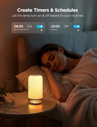 Govee RGBIC Smart Table Lamp 2, Touch Bedside Small Table Lamp (Corded) (Pack of 2) - size: Small (Pack of 2)
