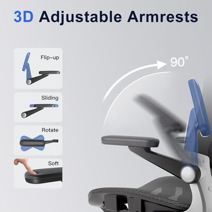 marrap Ergonomic Office Chair, Adjustable Lumbar Support